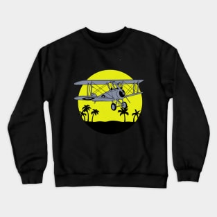 Sopwith Camel Art Deco Crewneck Sweatshirt